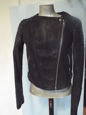 Black fitted biker for sale  MANCHESTER