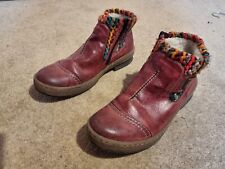 Womens maroon rieker for sale  SKIPTON