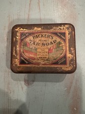 Usado, Sabonete de alcatrão vintage Packers Healing lata vazia The Packer perfeito estado. Co. NY COM SABONETE comprar usado  Enviando para Brazil