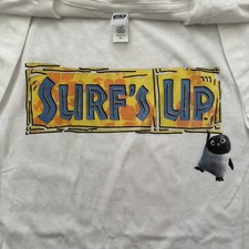 Usado, Camiseta Promocional Vintage 2007 Surfs Up DVD Filme Extra Grande Rara Sony Columbia Pictures comprar usado  Enviando para Brazil