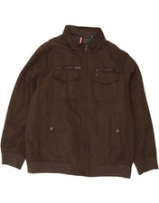 Jaqueta utilitária masculina Tommy Hilfiger Reino Unido 44 2XL poliéster marrom DI42 comprar usado  Enviando para Brazil