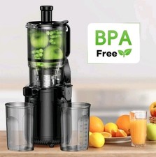 Espremedor de prensa fria máquina de mastigação lenta XL 5,4" calha suco de frutas inteiras comprar usado  Enviando para Brazil