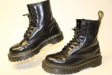 Botas femininas Dr. Martens 1460 Bex com cadarço tamanho 7 38 couro preto liso 25345, usado comprar usado  Enviando para Brazil