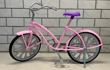Bicicleta Barbie rosa roxa 11" boneca bicicleta com suporte, usado comprar usado  Enviando para Brazil