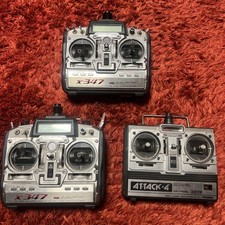 Transmissor de controle de rádio Futaba Attack-4 e dois PCM X-347 R/C (não testado, peças) comprar usado  Enviando para Brazil
