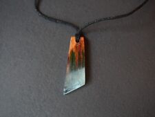 Wisiorek drewno żywica unikat drewno egzotyczne - Pendant wood resin na sprzedaż  PL