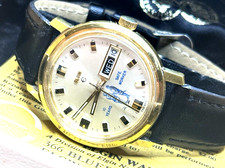 Vintage Elgin Automático 334 Relógio Masculino Placa de Ouro Dia/Data Com Caixa, Prêmio de 10 Anos, usado comprar usado  Enviando para Brazil