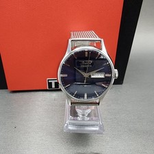 Relógio automático masculino Tissot Visodate 40 mm mostrador azul aço data do dia rodadas comprar usado  Enviando para Brazil