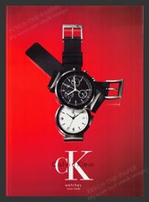Relógios CK Calvin Klein fabricados na Suíça vermelho década de 1990 impressão anúncio 1999 comprar usado  Enviando para Brazil