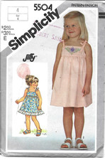 Simplicity childs sundress for sale  CAMBRIDGE