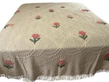 Vintage floral chenille for sale  Camano Island