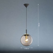 Pendelleuchte rauchglas lampe gebraucht kaufen  Frankenberg