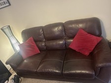 Leather sofa seater for sale  COLCHESTER