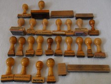 Konvolut bürostempel holz gebraucht kaufen  Eltville am Rhein