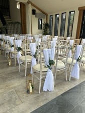 White wedding chair for sale  MILTON KEYNES