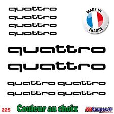 Stickers autocollants quattro d'occasion  Ecques