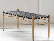 Woven bench ashwood for sale  COBHAM