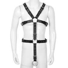 Cinto masculino de couro corpo inteiro peitoral fantasia clubwear fantasia alça cosplay comprar usado  Enviando para Brazil