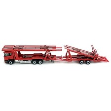 Transportador de reboque SCANIA vermelho em escala 1/64 USADO comprar usado  Enviando para Brazil