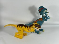 2X Playskool Heroes Jurassic World Chomping Dilophosaurus Dinosaur LEIA* comprar usado  Enviando para Brazil