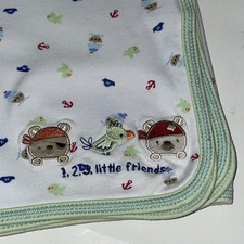 Cobertor Carters Just One Year bebê 123 amigos filhote papagaio pirata náutico comprar usado  Enviando para Brazil