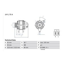Cashback bosch alternator for sale  BIRMINGHAM