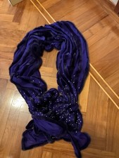 Foulard stola viola usato  Roma