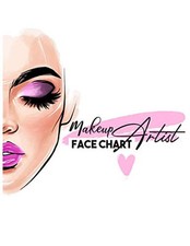 Makeup Face Charts Notebook: Makeup Artist Record Book Workbook to Practice ... comprar usado  Enviando para Brazil