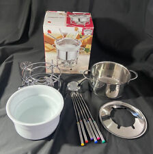 Fondue set fonduetöpfen gebraucht kaufen  Rheinau