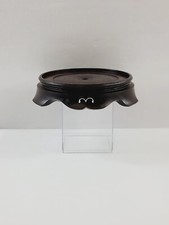 Usado, Vaso de madeira marrom oriental asiático redondo 7" suporte base de exibição comprar usado  Enviando para Brazil