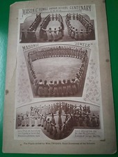 C1892 centenary masonic for sale  NEWTOWNARDS