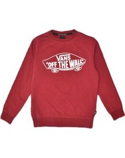 Moletom gráfico feminino VANS Reino Unido 10 pequeno algodão borgonha AM09 comprar usado  Enviando para Brazil