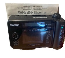 TV LCD portátil Casio Freedom Vision AV-100 com rádio relógio FM/AM 2 bandas. comprar usado  Enviando para Brazil