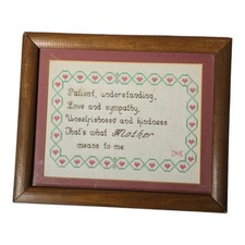 Vtg cross stitched for sale  Jasper