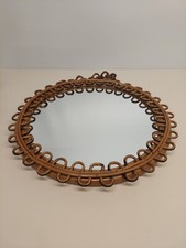 Specchio rotondo bamboo usato  Piacenza