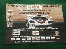 GTS ELMS ESTORIL 2001 PÔSTER ANÚNCIO PRONTO QUADRO A3 TAMANHO F comprar usado  Enviando para Brazil