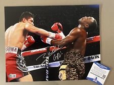 Foto firmada por Gilberto Ramírez "Zurdo" 11x14 campeón de boxeo de la OMB ~ Beckett BAS CERTIFICADO DE AUTENTICIDAD segunda mano  Embacar hacia Argentina