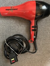 Secador de cabelo profissional Super Solano 1800 watts modelo 232 vermelho e preto Itália comprar usado  Enviando para Brazil
