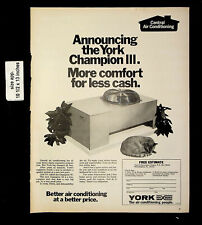 York 1971 aire acondicionado Champion III Cat Central Air estampado anuncio 23003 segunda mano  Embacar hacia Argentina