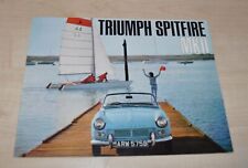 Triumph Spitfire MK II Brochure Broszura Broszura ENG na sprzedaż  PL