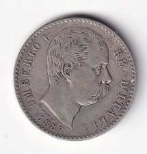 Lire 1887 italia usato Lire 1887 italia usato  Mola di Bari