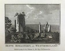 Shap Abbey Heppe Monastery impressão gravada Westmoreland 1759 Original comprar usado  Enviando para Brazil