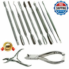 Aço Inoxidável 11 Pc quiropodia Pedicuro Manicure Pedicure Nail Care Kit De Ferramentas, usado comprar usado  Enviando para Brazil