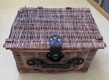 Wicker picnic hamper for sale  CHESTERFIELD