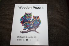 Holzpuzzel niedlichen eulen gebraucht kaufen  Bad Freienwalde (Oder)