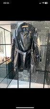 Faux leather trench for sale  STOKE-ON-TRENT