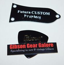 Epiphone Futura Custom Prophecy Truss Rod Cover Preto 2 Dobras Guitarra Peças Projeto comprar usado  Enviando para Brazil
