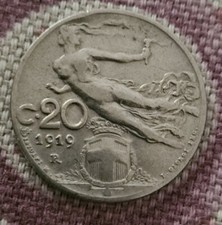 1919 nudo centesimi usato  Concordia sulla Secchia
