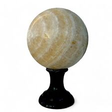 Bola En Ónix Amarillo Con Poggiasfera Escultura de Tabla Home Decor Arte Ø 20cm comprar usado  Enviando para Brazil
