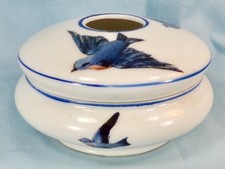 Receptor de cabelo Blue Bird Victoria Áustria porcelana antiga escassa comprar usado  Enviando para Brazil